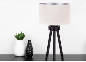 Duolla - Asztali lámpa LYON 1xE27/15W/230V átm. 30 cm krémes