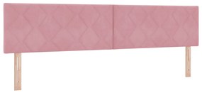 LED Fejtámla LED -es lámpákkal Rózsaszín 200 cm Bársony