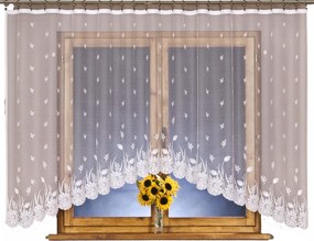 Mg Függöny jacquard 3762 Fehér 350X150 kész Bt