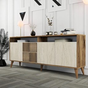 Konzolasztal Milan - Diós, Travertine