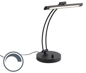 Design asztali lámpa fekete, LED-del, fényerő-szabályozóval - Tableau
