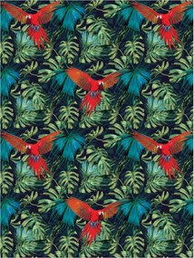 Flizelin fotótapéta Egzotikus papagájok a trópusi erdőben 206x275 +ragasztó