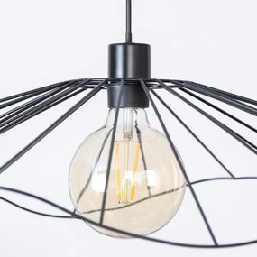 Brilagi - CERIA WIRE LED csillár, drótkábeles függesztéssel, 1xE27/40W/230V, átmérő 80 cm, fekete