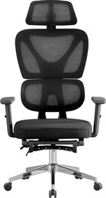 Irodai szék, fekete/króm, DEMOS