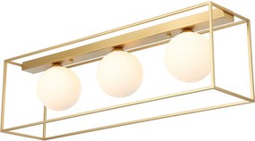 ITALUX MXM-4582-3-GD MEDIAMO Glamour Mennyezeti Lámpa Fehér, Arany G9 IP20