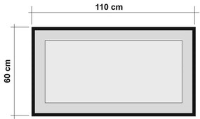 Idea Black and Atlantic Pine tükör, 110 cm, M