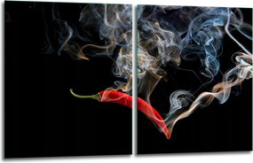 7in1 2x Üveg Tűzhelyvédő Főzőlap 40x52 Chili