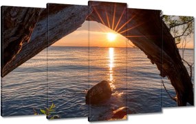 Vászonkép 100x60 Sziklák Derzs Tenger