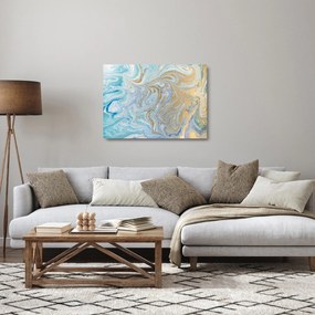 Kép - Kék márvány (üvegen) (70x50 cm)