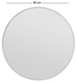 Fali tükör OZZE átm. 60 cm fehér