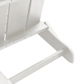 összecsukható Adirondack szék Fehér 74.5x80.5x90 cm HDPE
