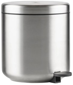Matt ezüstszínű rozsdamentes acél pedálos szemetes 4 l Ume – Zone