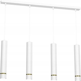 Függőlámpa Aurora Gold Fehér-arany Modern Mennyezeti Cső Led Nappali