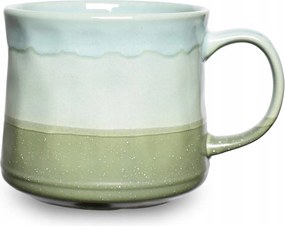 Nagy kerámia bögre 630 ml Bosmarlin zöld kávés teás bögre