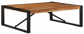 Tömör akácfa dohányzóasztal 100x100x35 cm