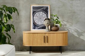 Design TV asztal Vasiliy 120 cm természetes tölgy