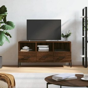 Barna tölgy színű műfa TV-szekrény 102 x 36 x 50 cm