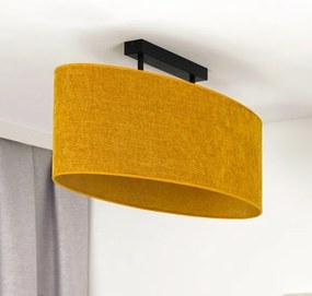 Duolla - Felületre szerelhető csillár OVAL 2xE27/15W/230V barna