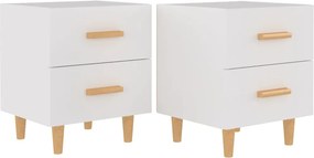 vidaXL 2 db fehér éjjeliszekrény 40 x 35 x 47,5 cm