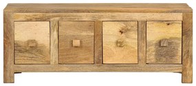 4 fiókos tömör mangófa dohányzóasztal 90 x 50 x 35 cm
