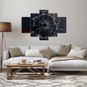 Absztrakt kép - törött üveg (150x105 cm)