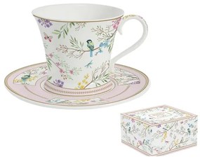 R2S.1785BIME Porcelán reggelizőcsésze+alj 350ml, dobozban