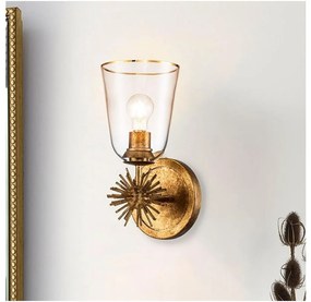 Quoizel STARING-1WB-DG-CLEAR - STARING fali lámpa 1xE27/40W/230V rézszínű