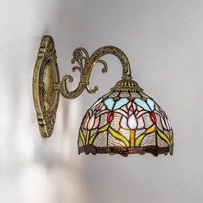 Brilagi - Tiffany ólomüveg falilámpa LORAS 1xE27/40W/230V