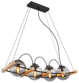 Globo 15883-4H - Csillár zsinóron LEONA 4xE14/15W/230V