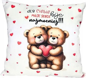 Párna 38 x 38 cm Neked a szívem dobog a legjobban 3335WAL1