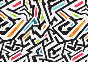 Divatos 3D fali tapéta Absztrakt mozaik 208x146 ragasztóval