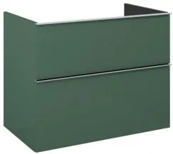 AREZZO design MONTEREY 80 cm-es alsószekrény 2 fiókkal Matt Zöld színben, szifonkivágás nélkül