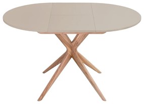 Kerek bővíthető étkezőasztal hosszabbító asztallappal ø 90 cm Jubi – Ragaba