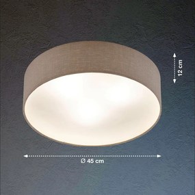 FISCHER&HONSEL 21257 MAAT Ernyős Mennyezeti Lámpa Szürke E14 IP20