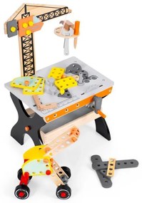 ECOTOYS Fa műhely gyerekeknek - szerszámos asztal