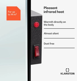 Klarstein Marvel Mirror 720, infravörös fűtőtest, 720 W, heti időzítő, tükör