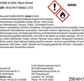 HOME & SOUL szobaillatosító, Warm Winter 250 ml
