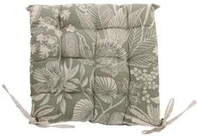Steppelt Sitzkissen mit Blumenmuster, grün, 40 x40 cm