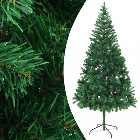 megvilágított műkarácsonyfa 910 ággal gömb szettel 210 cm