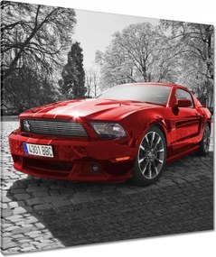 Vászonkép 80x80 Piros Mustang