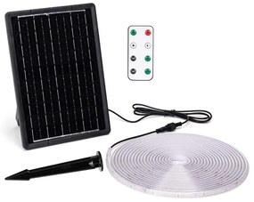 Aigostar - LED dimmelhető napelemes szalag 10W, 3,2V, 10 m, 2700K, IP65, DO