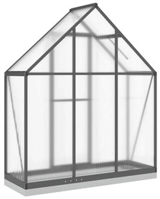 antracitszürke alumínium melegház alapvázzal 169 x 58 x 202 cm