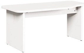 Dohányzóasztal 2 pcs Fehér 100 x 69 x 35.5 cm Tömör fenyőfa