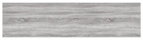 4 db szürke sonoma színű szerelt fa fali polc 80 x 20 x 1,5 cm