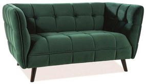 Castello 2 Velvet kétszemélyes kanapé zöld