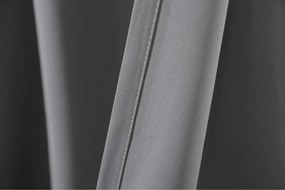 Függöny OXFORD LIGHT 140x250 cm, világosszürke Felfüggesztés: Hullámos sínszalag