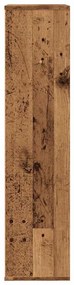 antik fa színű könyvszekrény 50 x 25 x 104 cm