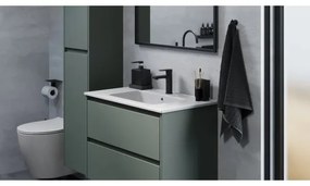 MOLDE 80 cm-es fürdőszobai szekrény mosdóval, zöld