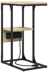 Éjjeliszekrény fiókkal sonoma tölgy 41.5 x 26 x 60.5 cm Faanyag