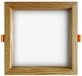 APLED - LED Lámpa SQUARE WOODLINE LED/12W/230V 4000K 17x17 cm tölgy tömör fa